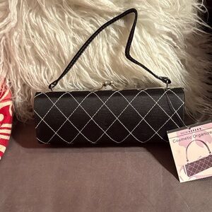 NWT-Chic Black Quilted cosmetic organizer